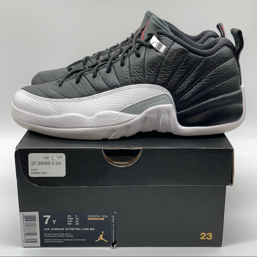 Air Jordan 12 Retro Low BG “Playoffs” (7Y) 308305-004